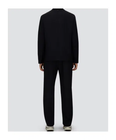 Herno Regular Fit Lightweight Stretch Wool Jacket In Black