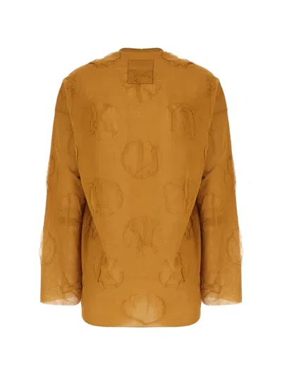 Uma Wang Raised-pattern Sweater In Orange