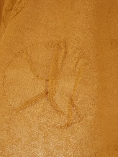 Uma Wang Raised-pattern Sweater In Orange