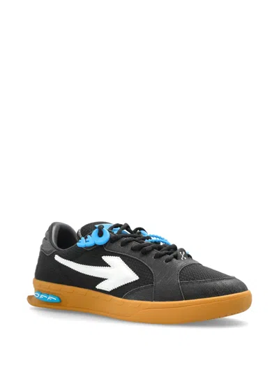 Off-white Black Polyester Athletic Sneakers In Black
