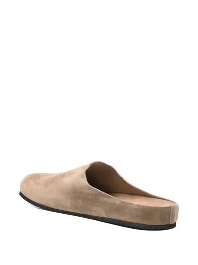 Common Projects Suede Clogs In Brown