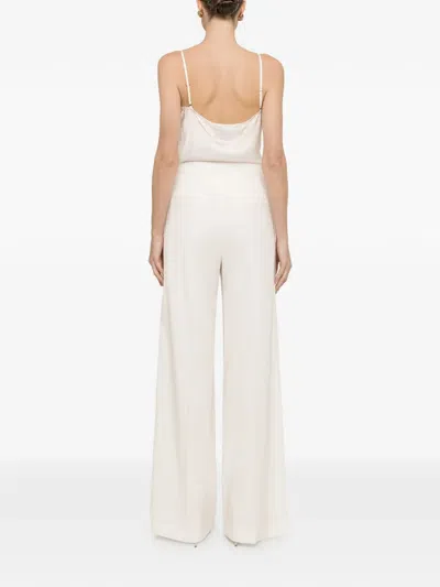 Nissa Tulle-insert Top In White