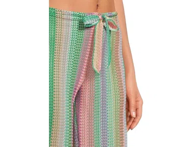 Becca Beach Side Crochet Split Leg Pants In Multi