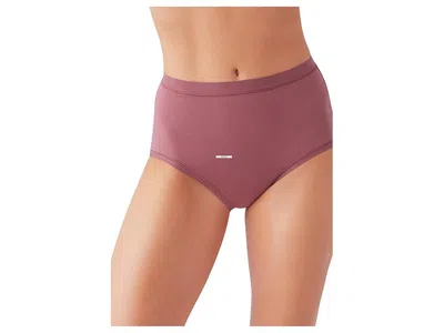 Wacoal Understated Cotton Blend Briefs In Brown