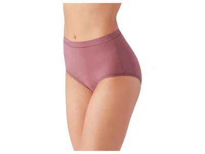 Wacoal Understated Cotton Blend Briefs In Brown