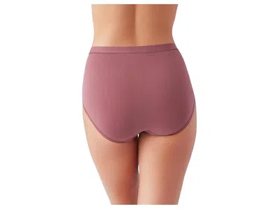 Wacoal Understated Cotton Blend Briefs In Brown