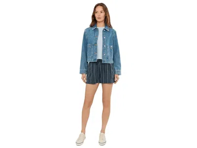 Toad And Co Taj Hemp Pull-on Shorts In Blue