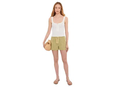 Toad And Co Taj Hemp Pull-on Shorts In Yellow