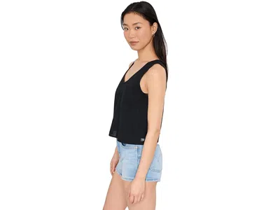 Toad And Co Taj Hemp Button Back Tank Top In Black