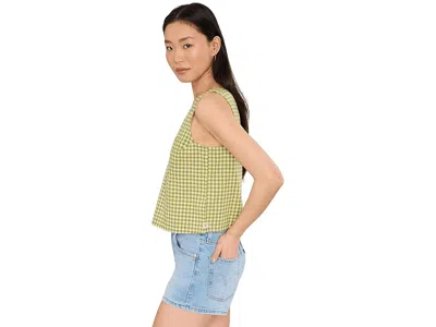 Toad And Co Taj Hemp Button Back Tank Top In Green