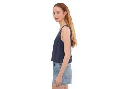 Toad And Co Taj Hemp Button Back Tank Top In Blue