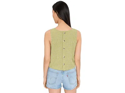 Toad And Co Taj Hemp Button Back Tank Top In Green