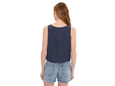 Toad And Co Taj Hemp Button Back Tank Top In Blue