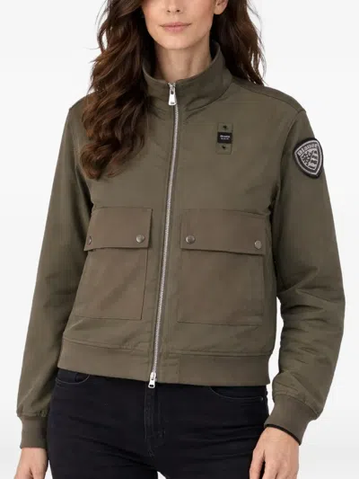 Blauer Patch Pocket Jacket In Green