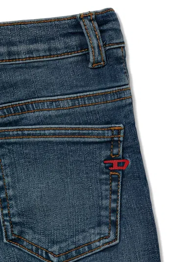 Diesel Buttoned Jeans In Blue
