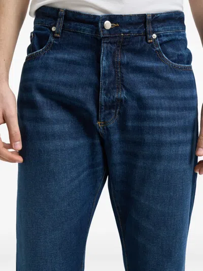 Icon Denim Buttoned Jeans In Blue