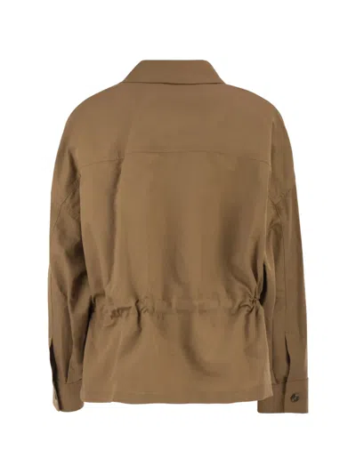 Weekend Max Mara Chest-pocket Jacket In Brown