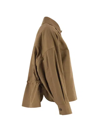 Weekend Max Mara Chest-pocket Jacket In Brown