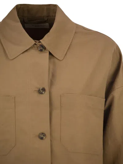 Weekend Max Mara Chest-pocket Jacket In Brown