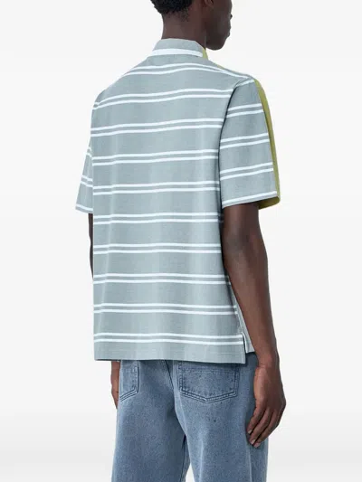 Fred Perry Buttoned Striped Polo Shirt In Multi