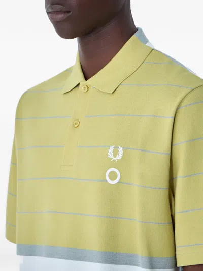 Fred Perry Buttoned Striped Polo Shirt In Multi