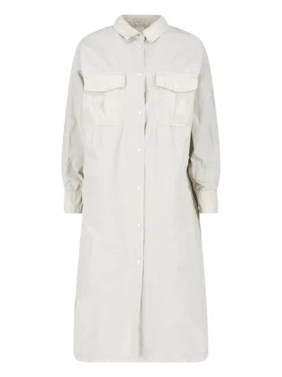 Aspesi Button Front Jacket In White