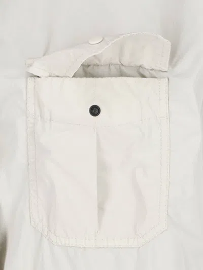 Aspesi Button Front Jacket In White
