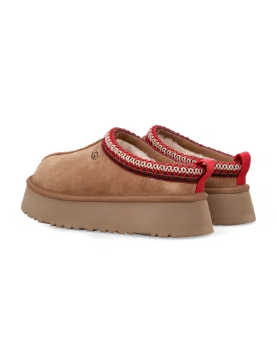 Ugg Platform Slip-on Shoes With Decorative Braided Trim In Brown