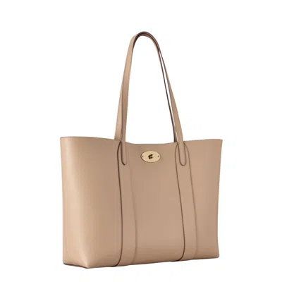 Mulberry Bayswater Tote Small Classic Grain In Neutral