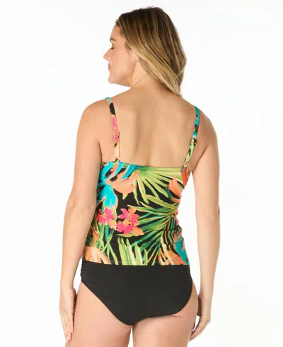 Coco Reef Women's V-neck Pull-on Affable Tankini Top In Multi