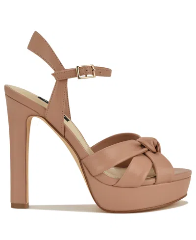 Nine West Windee Platform Sandal In Brown