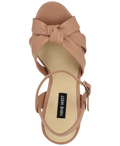 Nine West Windee Platform Sandal In Brown