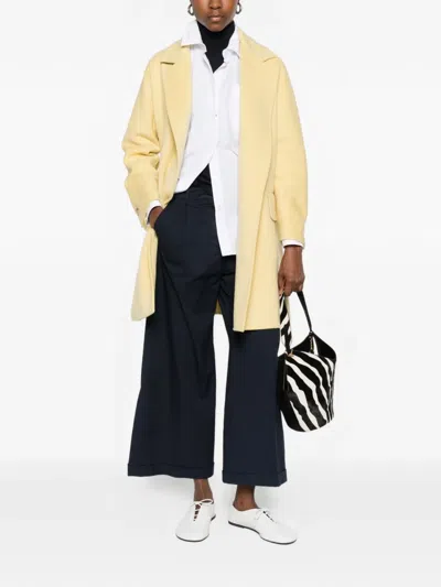 Max Mara Beira Pockets Jacket In Yellow