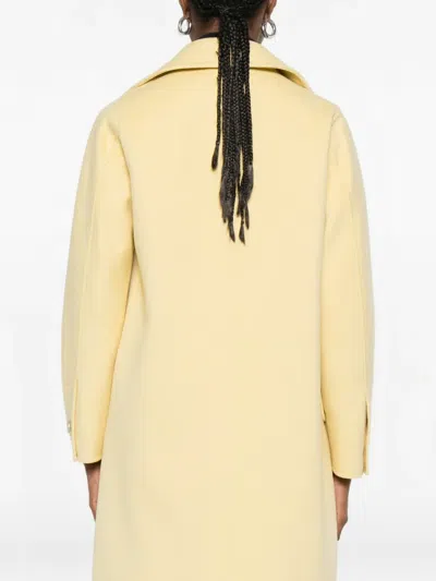 Max Mara Beira Pockets Jacket In Yellow