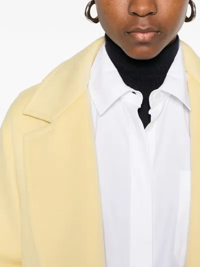 Max Mara Beira Pockets Jacket In Yellow