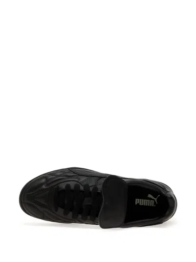 Puma Quilted Strap Trainers In Black