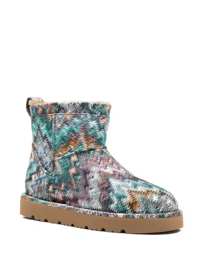Missoni Patterned Boots In Multi