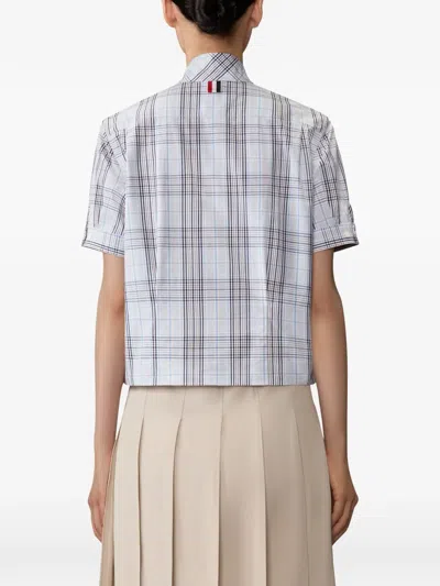 Thom Browne 플레이드 패턴 블라우스 In Multi