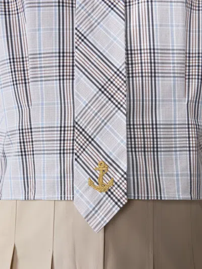 Thom Browne 플레이드 패턴 블라우스 In Multi