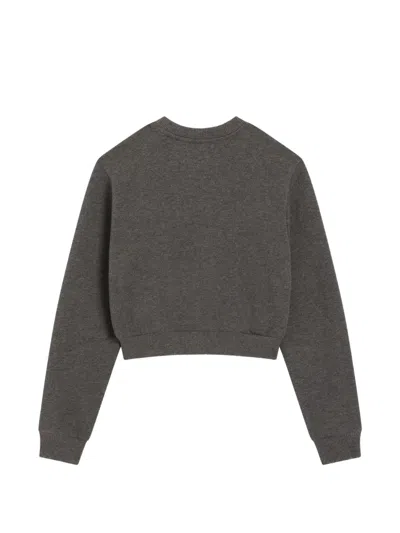 Dolce & Gabbana 로고 프린트 가디건 In Gray