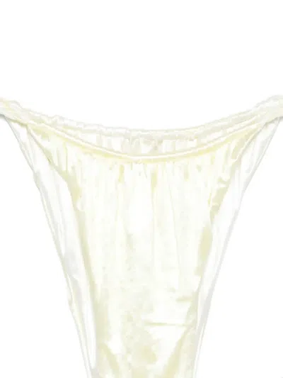 Isa Boulder 트위스트 스트랩 비키니 브리프 In White