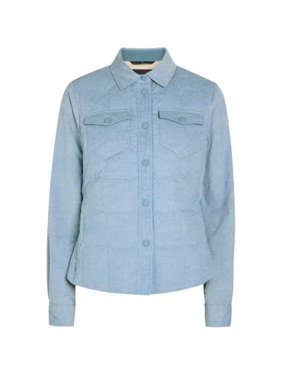 Moncler Pocket Button Jacket In Blue