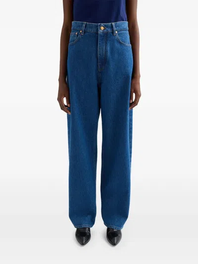 Jil Sander 루즈 핏 진 In Blue