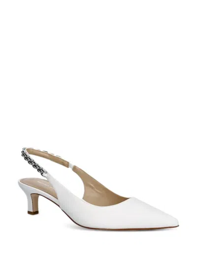 Michael Michael Kors 체인 장식 힐 펌프스 In White