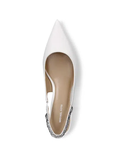 Michael Michael Kors 체인 장식 힐 펌프스 In White