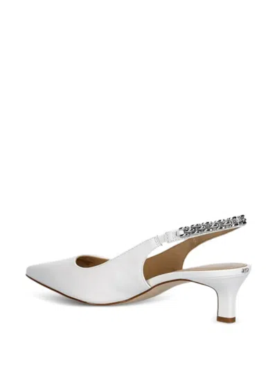 Michael Michael Kors 체인 장식 힐 펌프스 In White