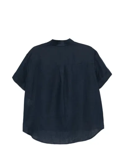 Lardini 반소매 셔츠 In Blue