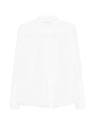 Jucca 러플 칼라 셔츠 In White