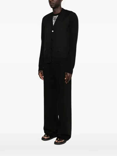 Givenchy Flap-pocket Cardigan In Black