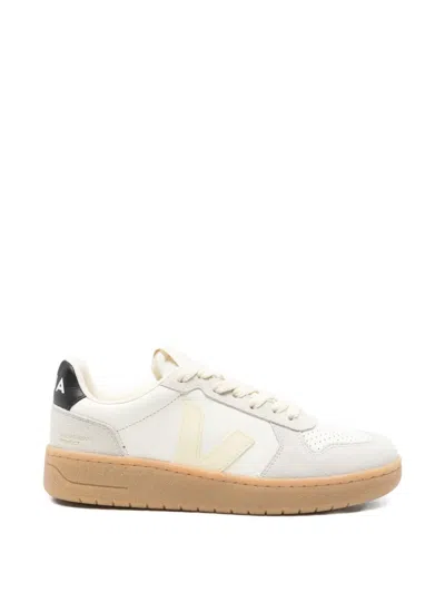 Veja V-82 Suede Panelled Sneakers In Animal Print